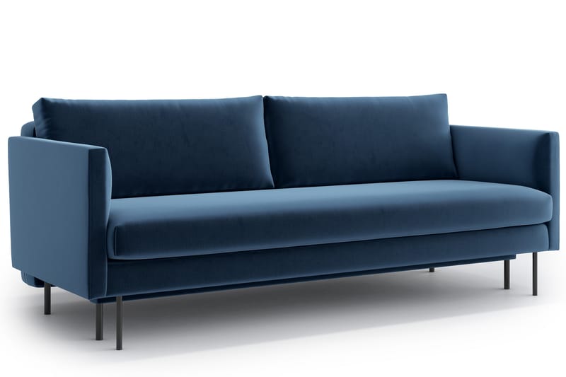 Salmon 3-seters Sovesofa - Blå - Møbler - Sofaer - Sovesofaer