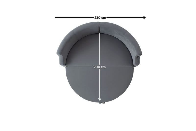 Salrican Sovesofa 3-seter - Grå - Møbler - Sofaer - Sovesofaer