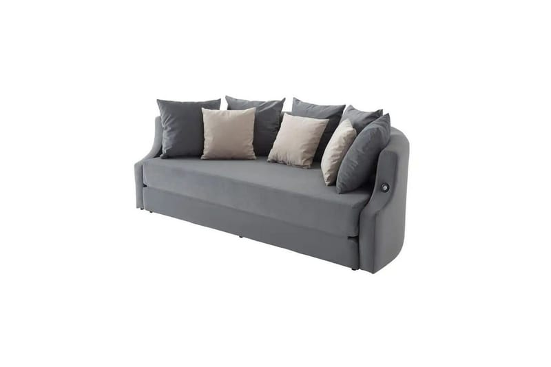 Salrican Sovesofa 3-seter - Grå - Møbler - Sofaer - Sovesofaer