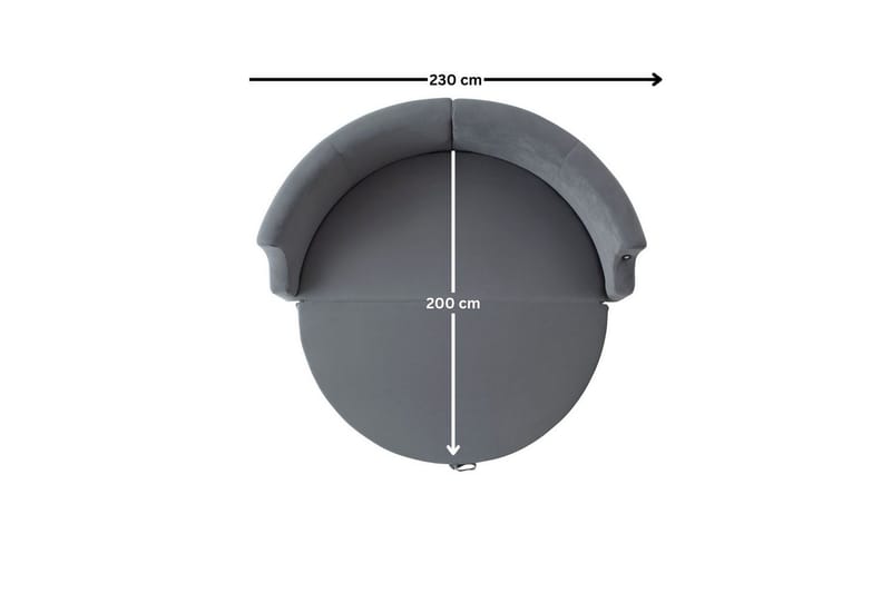 Salrican Sovesofa 3-seter - Grå - Møbler - Sofaer - Sovesofaer