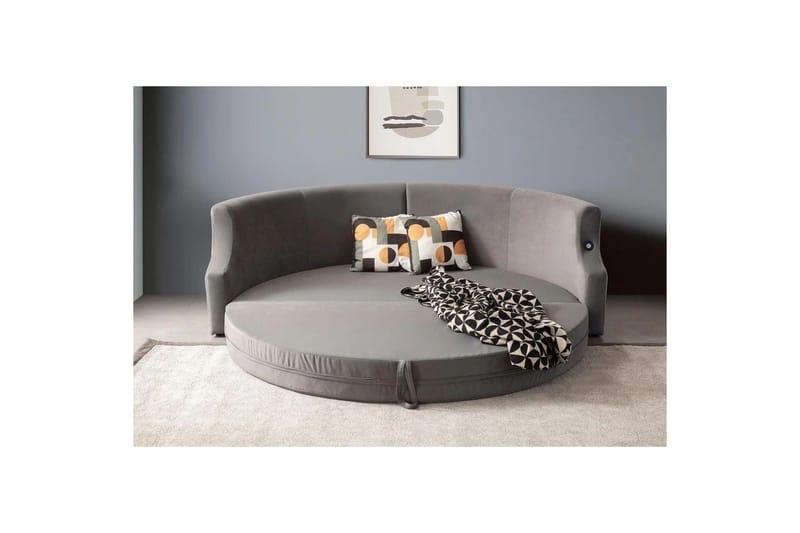 Salrican Sovesofa 3-seter - Grå - Møbler - Sofaer - Sovesofaer