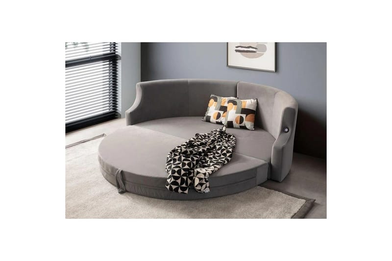 Salrican Sovesofa 3-seter - Grå - Møbler - Sofaer - Sovesofaer