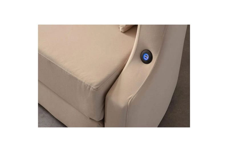 Salrican Sovesofa 3-seter - Kremhvit - Møbler - Sofaer - Sovesofaer