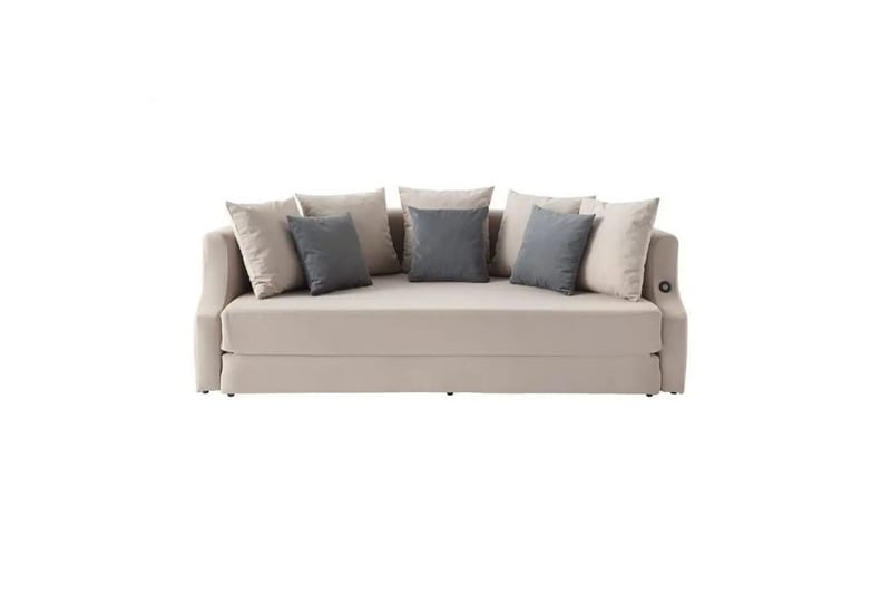 Salrican Sovesofa 3-seter - Kremhvit - Møbler - Sofaer - Sovesofaer