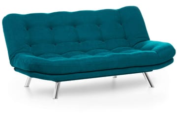 Sandee 3-seter Sovesofa 130x200 cm i Stoff - Petrolblå - Møbler - Sofaer - Sovesofaer