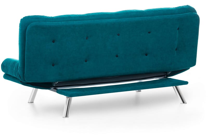 Sandee 3-seter Sovesofa 130x200 cm i Stoff - Petrolblå - Møbler - Sofaer - Sovesofaer