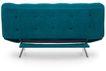 Sandee 3-seter Sovesofa 130x200 cm i Stoff - Petrolblå - Møbler - Sofaer - Sovesofaer