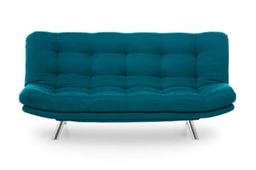 Sandee 3-seter Sovesofa 130x200 cm i Stoff - Petrolblå - Møbler - Sofaer - Sovesofaer