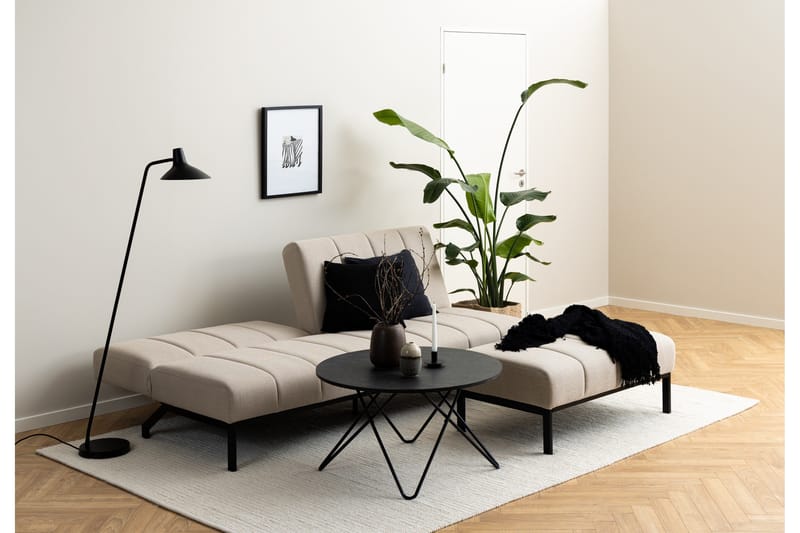 Sapita 2-seter Sovesofa 120x200 cm i Stoff - Beige - Møbler - Sofaer - Sovesofaer