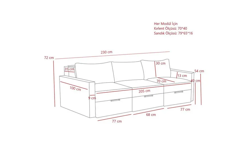 Savra Sovesofa 3-sits - Antrasitt - Møbler - Sofaer - Sovesofaer