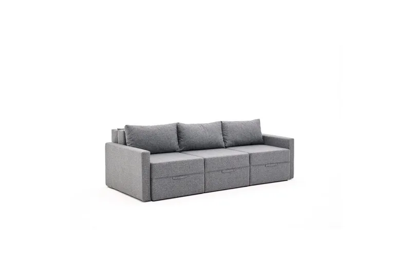 Savra Sovesofa 3-sits - Grå - Møbler - Sofaer - Sovesofaer