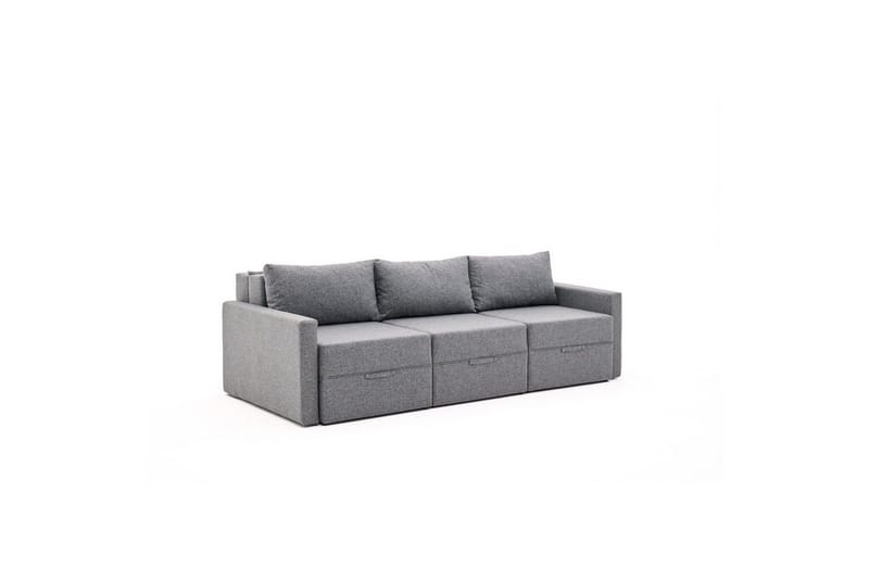 Savra Sovesofa 3-sits - Grå - Møbler - Sofaer - Sovesofaer