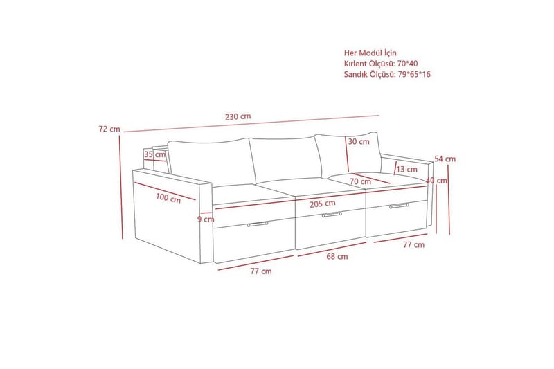 Savra Sovesofa 3-sits - Krem - Møbler - Sofaer - Sovesofaer