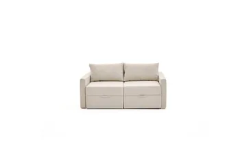 Savra Sovesofa med Divan 2-sits - Krem - Møbler - Sofaer - Sovesofaer