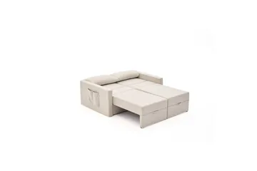 Savra Sovesofa med Divan 2-sits - Krem - Møbler - Sofaer - Sovesofaer