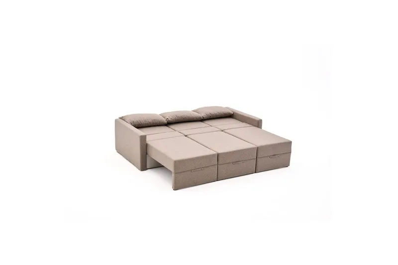 Savra Sovesofa med Divan 3-sits - Brun - Møbler - Sofaer - Sovesofaer