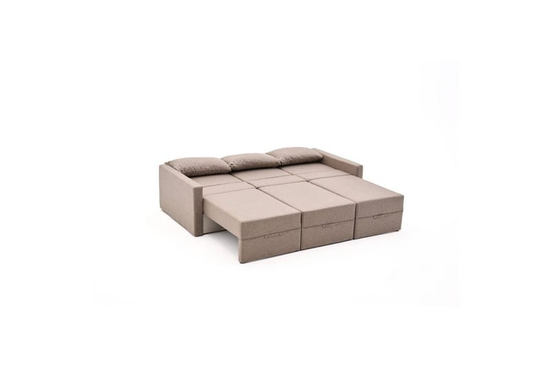 Savra Sovesofa med Divan 3-sits - Brun - Møbler - Sofaer - Sovesofaer