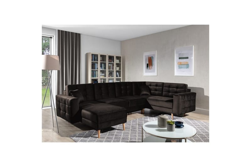 Seksjon Eltap Asgard U 326x202x93 cm, Monolith 29, Brun