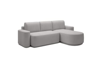 Seksjon Eltap Aurumm 285x92x180 cm - Amore 03, Lys grå, Høyre - Møbler - Sofaer - Sovesofaer