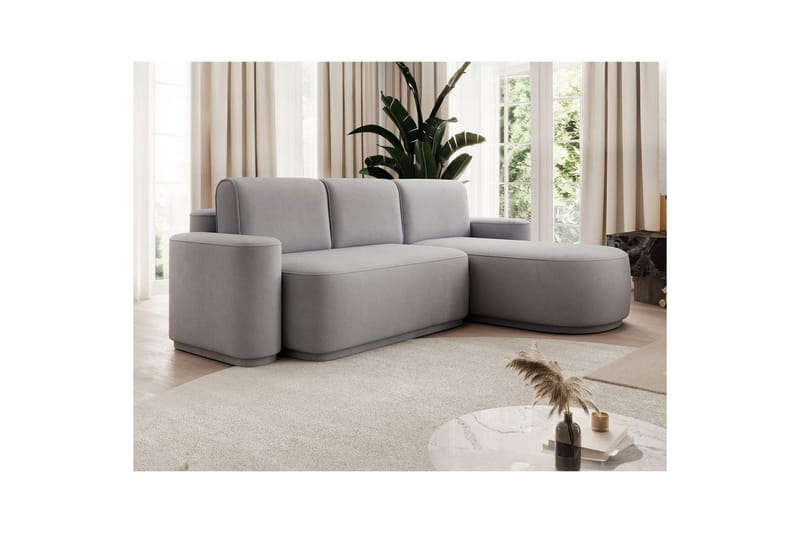 Seksjon Eltap Aurumm 285x92x180 cm - Amore 03, Lys grå, Høyre - Møbler - Sofaer - Sovesofaer