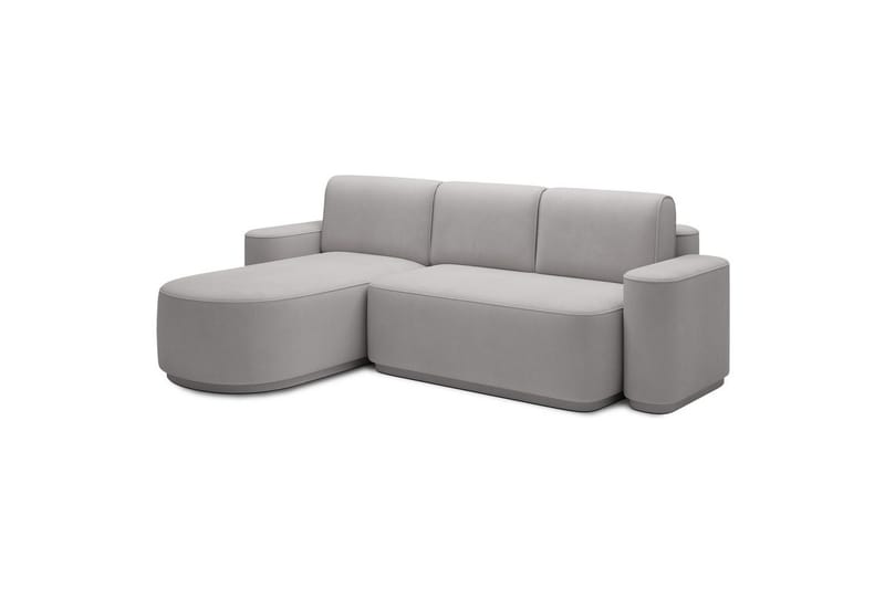 Seksjon Eltap Aurumm 285x92x180 cm - Amore 03, Lys grå, Venstre - Møbler - Sofaer - Sovesofaer