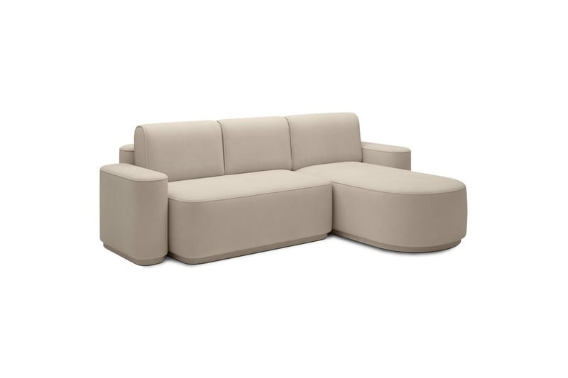 Seksjon Eltap Aurumm 285x92x180 cm - Amore 18, Beige, Høyre - Møbler - Sofaer - Sovesofaer
