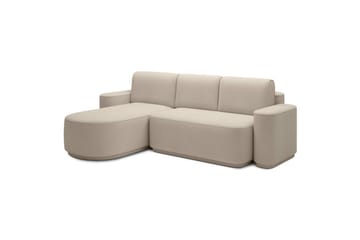 Seksjon Eltap Aurumm 285x92x180 cm - Amore 18, Beige, Venstre - Møbler - Sofaer - Sovesofaer