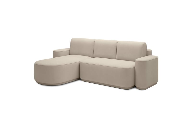 Seksjon Eltap Aurumm 285x92x180 cm - Amore 18, Beige, Venstre - Møbler - Sofaer - Sovesofaer