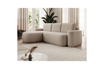 Seksjon Eltap Aurumm 285x92x180 cm - Amore 18, Beige, Venstre - Møbler - Sofaer - Sovesofaer