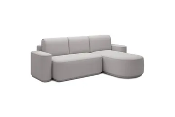 Seksjon Eltap Aurumm 285x92x180 cm - Enjoy 04, Grå, Høyre - Møbler - Sofaer - Sovesofaer