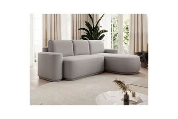 Seksjon Eltap Aurumm 285x92x180 cm - Enjoy 04, Grå, Høyre - Møbler - Sofaer - Sovesofaer