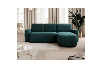 Seksjon Eltap Aurumm 285x92x180 cm - Enjoy 35, Grønn, Høyre - Møbler - Sofaer - Sovesofaer