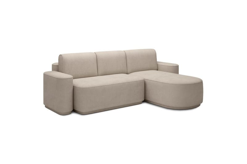 Seksjon Eltap Aurumm 285x92x180 cm - Touch 18, Beige, Høyre - Møbler - Sofaer - Sovesofaer