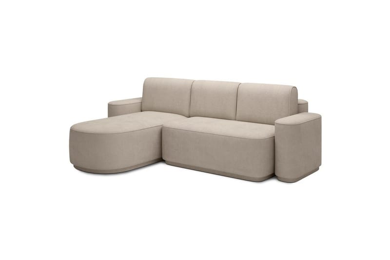 Seksjon Eltap Aurumm 285x92x180 cm - Touch 18, Beige, Venstre - Møbler - Sofaer - Sovesofaer