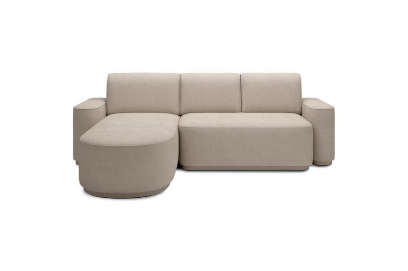 Seksjon Eltap Aurumm 285x92x180 cm - Touch 18, Beige, Venstre - Møbler - Sofaer - Sovesofaer