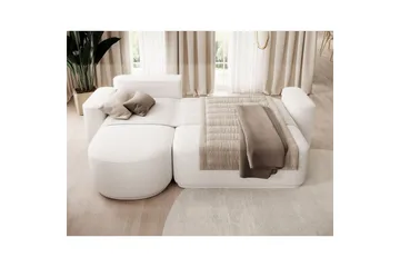Seksjon Eltap Aurumm 285x92x180 cm - Paolli 01 Hvit, Venstre - Møbler - Sofaer - Sovesofaer
