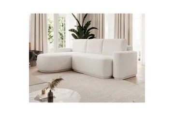 Seksjon Eltap Aurumm 285x92x180 cm - Paolli 01 Hvit, Venstre - Møbler - Sofaer - Sovesofaer