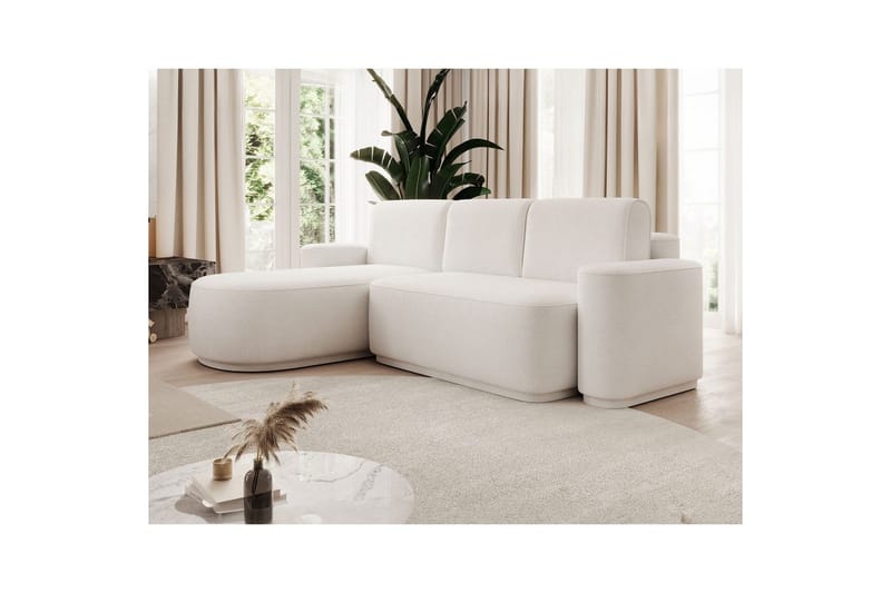 Seksjon Eltap Aurumm 285x92x180 cm - Paolli 01 Hvit, Venstre - Møbler - Sofaer - Sovesofaer