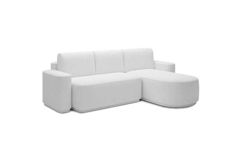 Seksjon Eltap Aurumm 285x92x180 cm - Paolli 01 Hvit, Høyre - Møbler - Sofaer - Sovesofaer