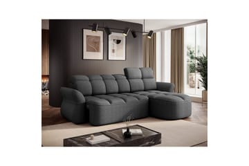 Seksjon Eltap Beneth 301x115x185 cm - Breona 04, Grå, Høyre - Møbler - Sofaer - Sovesofaer