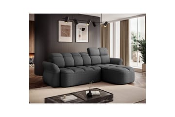 Seksjon Eltap Beneth 301x115x185 cm - Breona 04, Grå, Høyre - Møbler - Sofaer - Sovesofaer