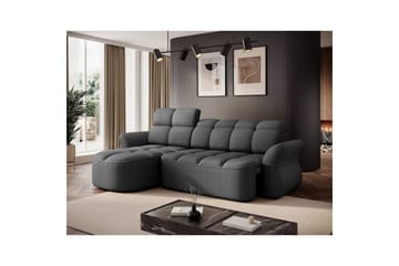 Seksjon Eltap Beneth 301x115x185 cm - Breona 04, Grå, Venstre - Møbler - Sofaer - Sovesofaer