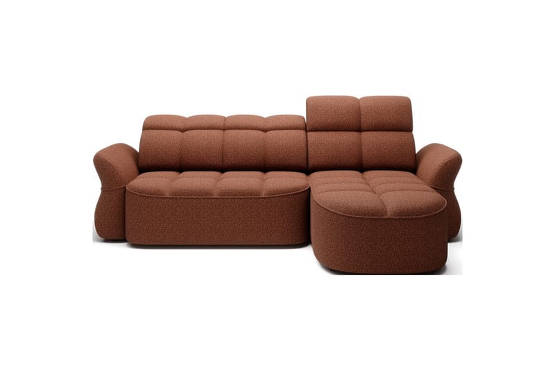 Seksjon Eltap Beneth 301x115x185 cm - Breona 30, Oransje, Høyre - Møbler - Sofaer - Sovesofaer