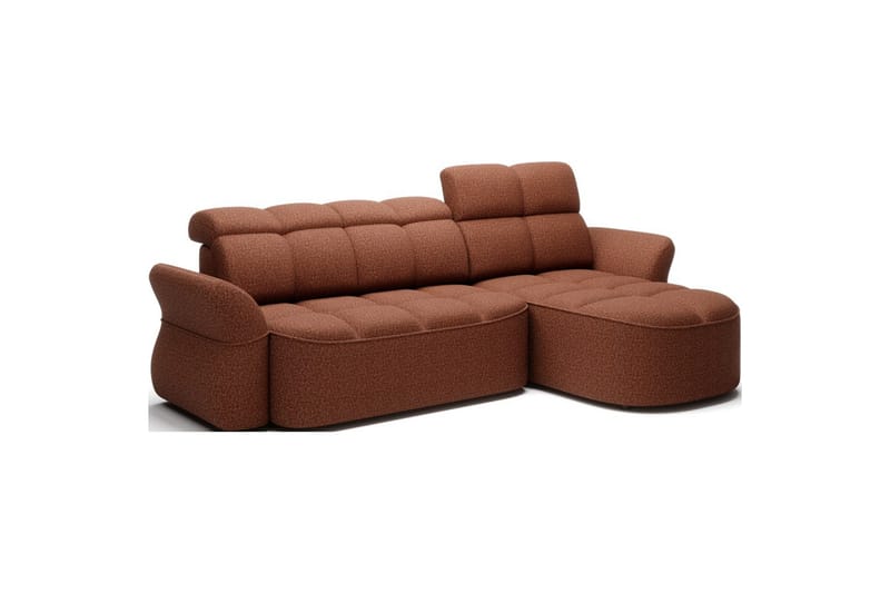 Seksjon Eltap Beneth 301x115x185 cm - Breona 30, Oransje, Høyre - Møbler - Sofaer - Sovesofaer