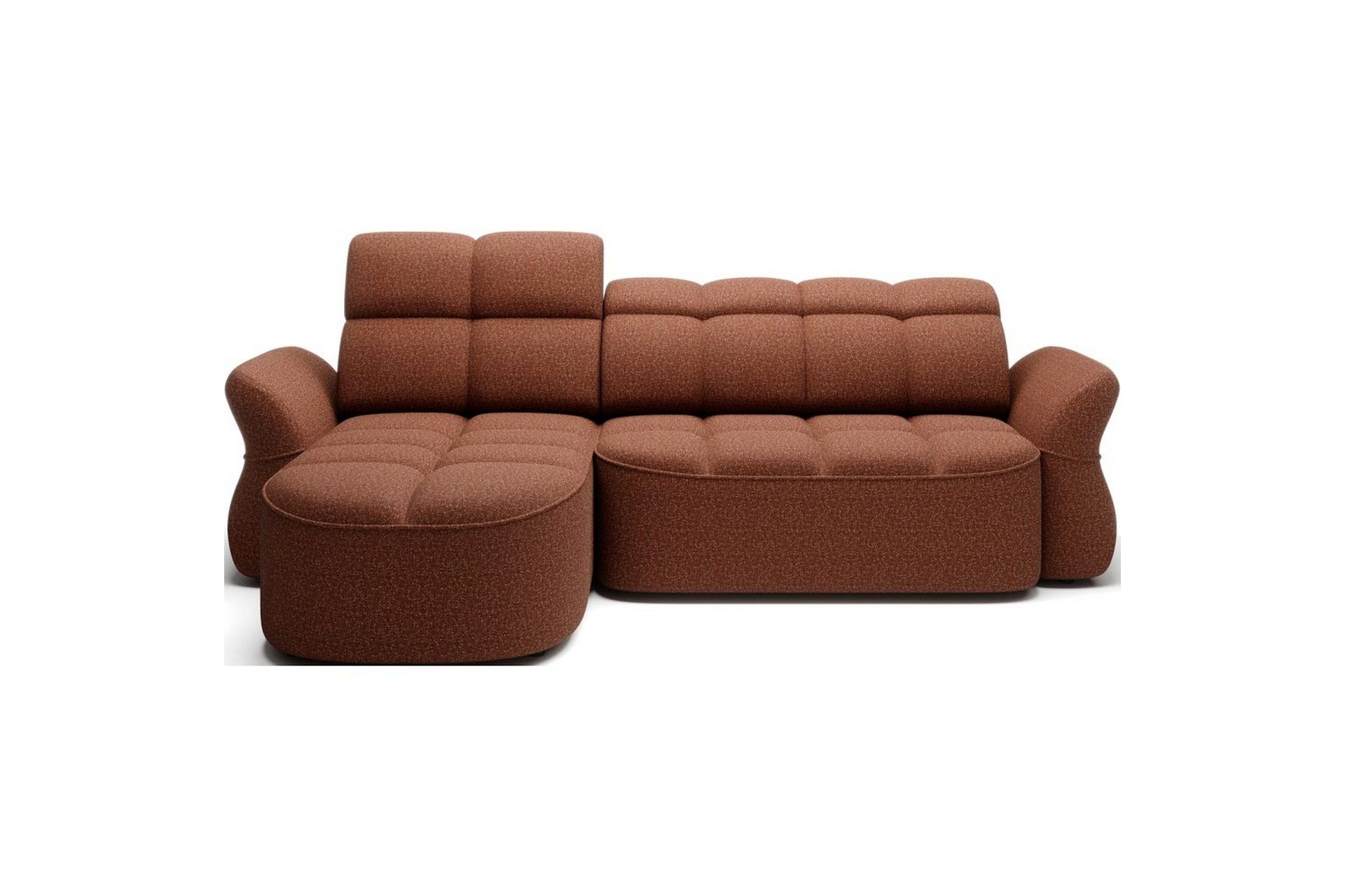 Seksjon Eltap Beneth 301x115x185 cm - Breona 30, Oransje, Venstre