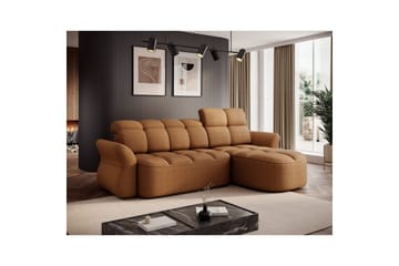 Seksjon Eltap Beneth 301x115x185 cm - Breona 45, Gul, Høyre - Møbler - Sofaer - Sovesofaer