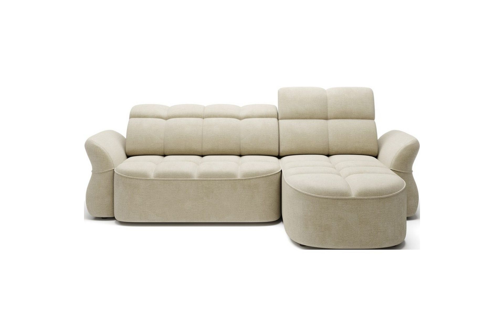 Seksjon Eltap Beneth 301x115x185 cm - Monolith 04, Beige, Høyre