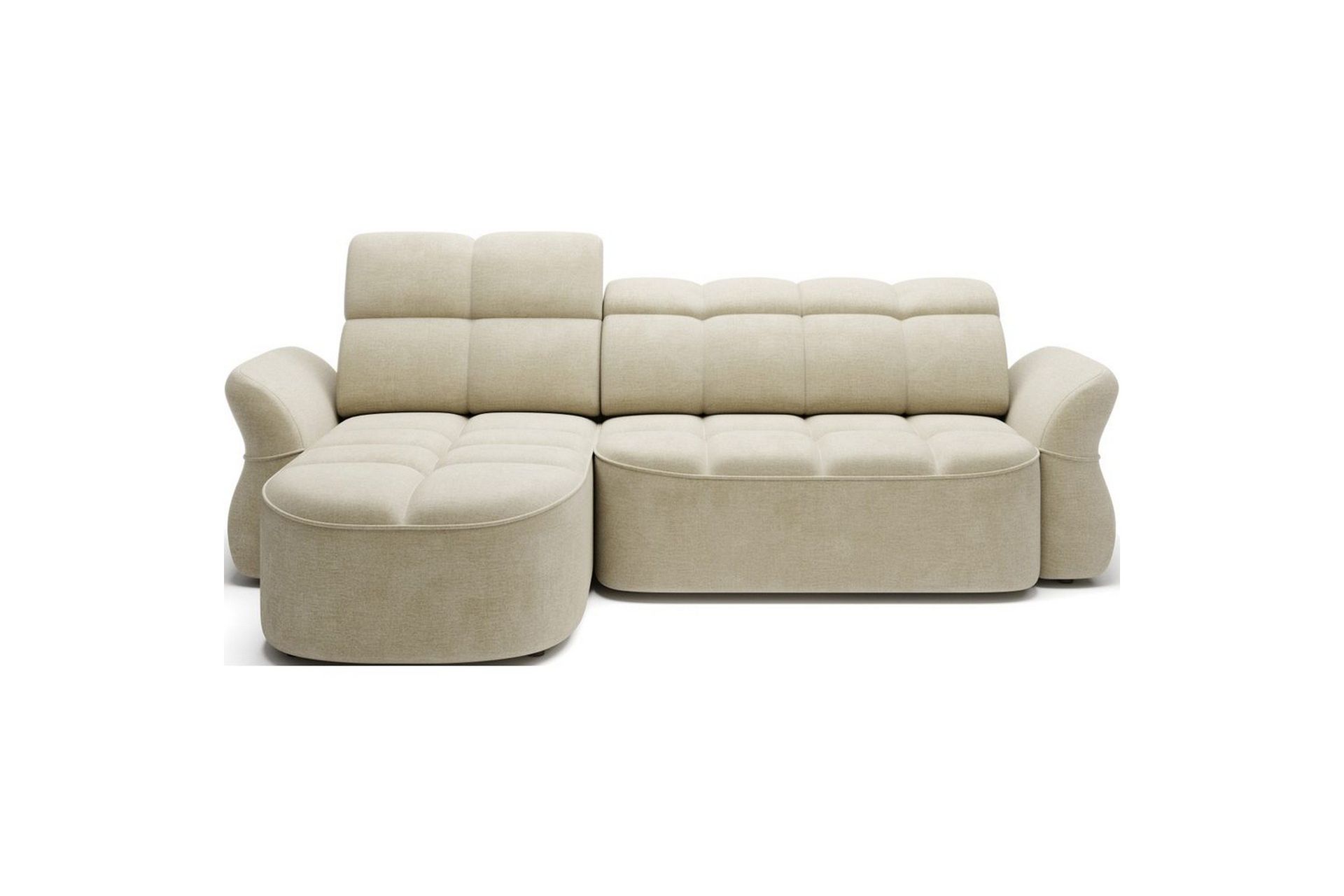 Seksjon Eltap Beneth 301x115x185 cm - Monolith 04, Beige, Venstre