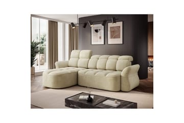 Seksjon Eltap Beneth 301x115x185 cm - Monolith 04, Beige, Venstre - Møbler - Sofaer - Sovesofaer