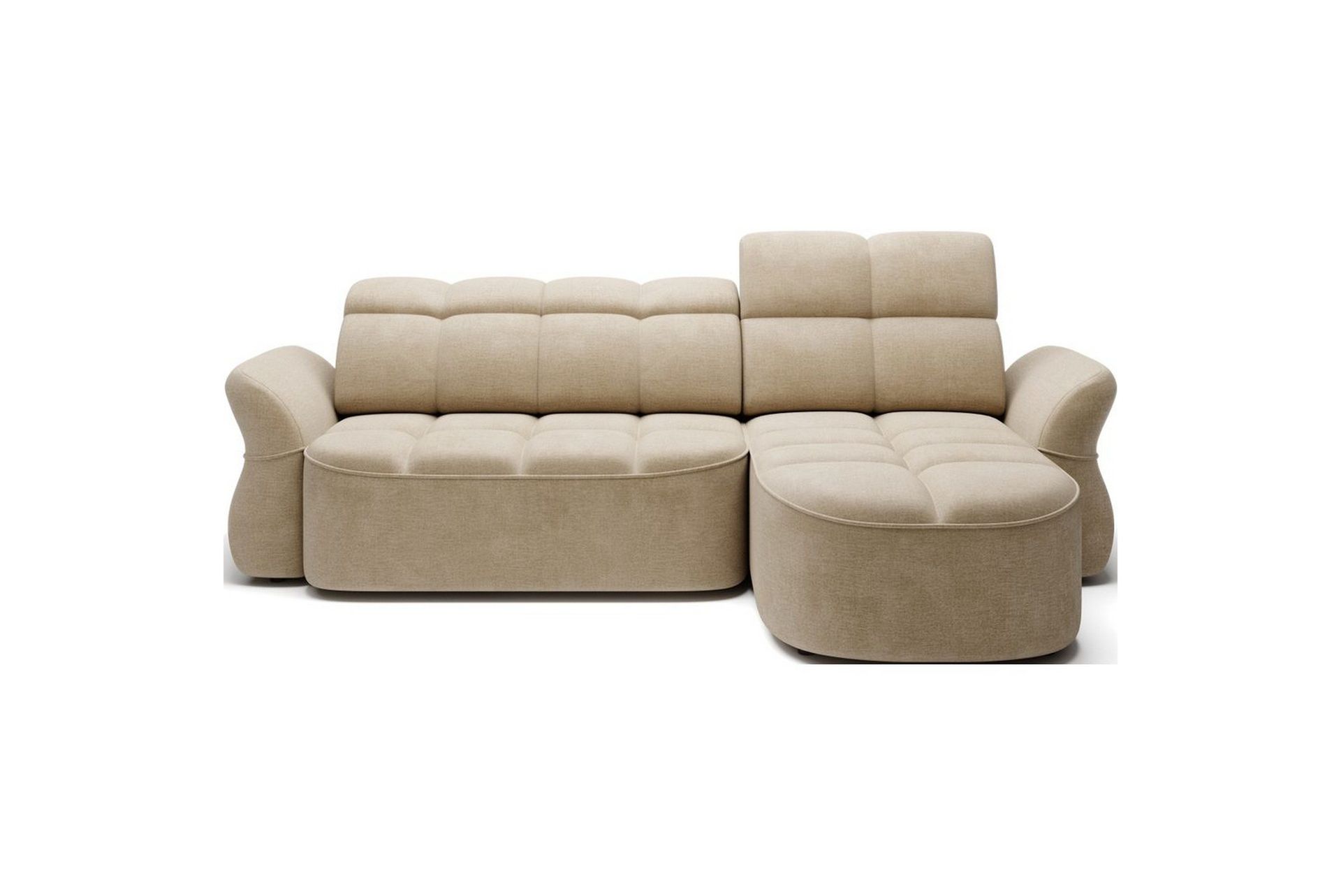 Seksjon Eltap Beneth 301x115x185 cm - Nube 20, Beige, Høyre